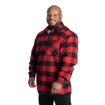 GASP Heavy Flannel Shirt Red-Black