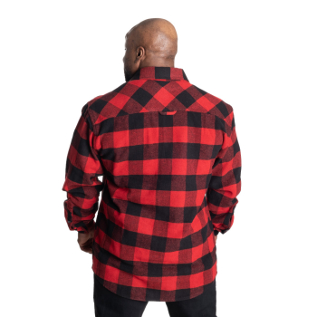 GASP Heavy Flannel Shirt Red-Black