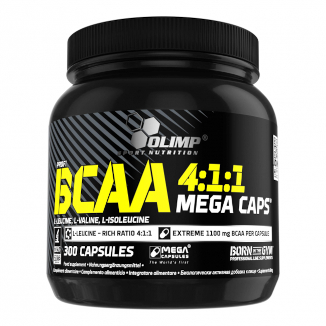 Kopie von Olimp BCAA 1100 Mega Caps 300 Kapseln á 1290mg Dose