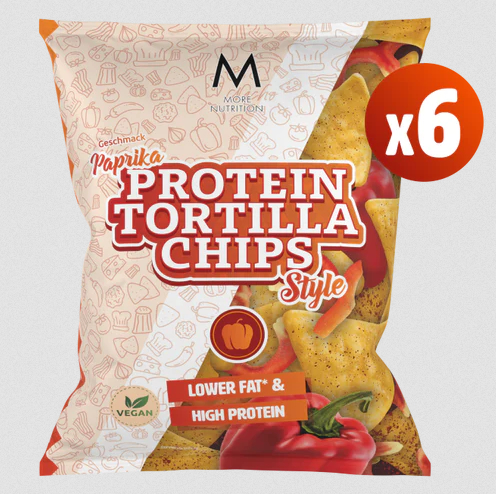 More Nutrition More Protein Tortilla Chips 6 x 50g Paprika Ungarisch