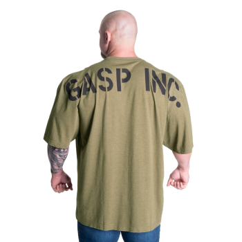 GASP Skull Division Iron Tee Army Green