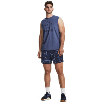 Under Armour Mens Project Rock Show Me Sweat Tank Navy