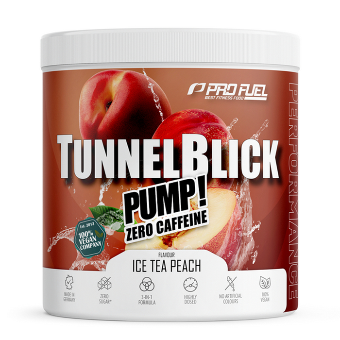 ProFuel Tunnelblick Pump Pre Workout Booster 440g Pulver Dose Ice Tea Peach