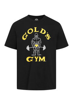 Golds Gym Classic Joe Crew Neck Tee Sport T-Shirt Black