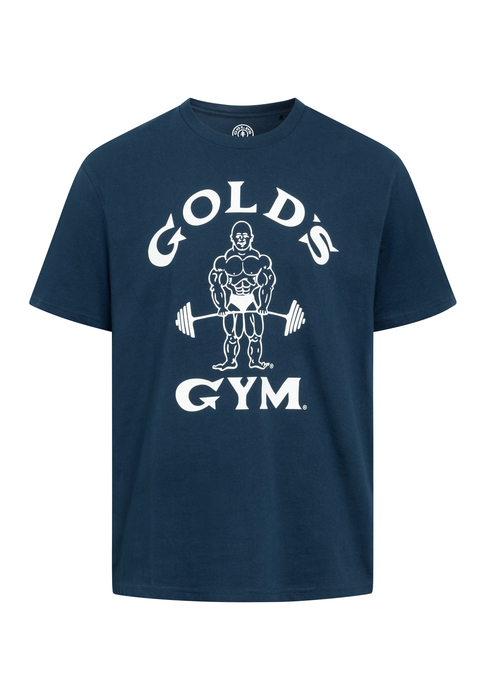 Golds Gym Classic Joe Sport Crew Neck Tee T-Shirt Navy