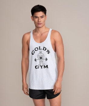 Golds Gym Classic Joe Stringer Light Grey Melange XL