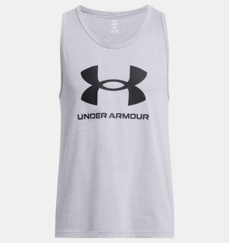 Under Armour Sportstyle Logo Tank Grey