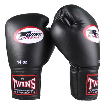 Twins BGVF Black Boxing Gloves