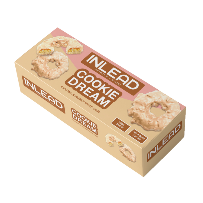 Inlead Cookie Dream 125g Cookies Caramel & Peanut White Choc