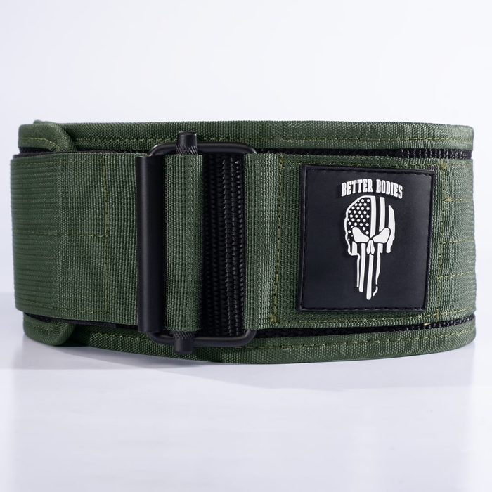 Better Bodies BB Quick Lock Belt Gewichthebergrtel Green-White XS