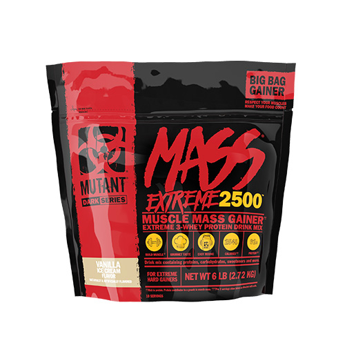 Mutant Mass EXTREME 2500 2720g 6 LBS Beutel Jacked Berry Blast