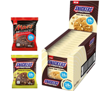 Mars Snickers Hi Protein Cookie 12 x 60g Mars Chocolate...