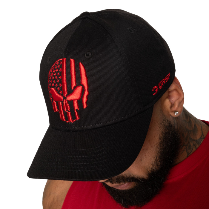 GASP Relentless Cap Black-Red L-XL