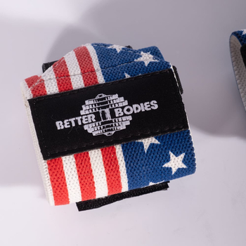 Better Bodies USA Flag Wrist Wraps