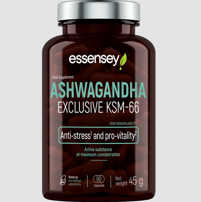 Essensey Ashwagandha KSM-66 90 Kapseln Dose