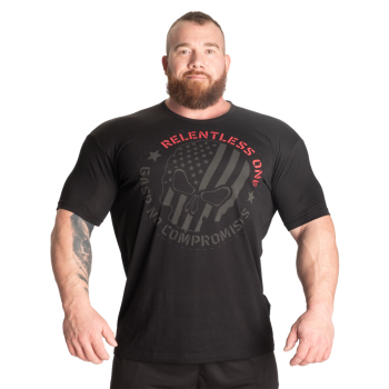 GASP Relentless One T-Shirt Black-Red