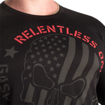 GASP Relentless One T-Shirt Black-Red